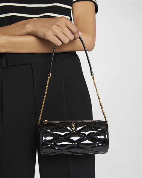 Sade Mini Quilted Leather Tube Shoulder Bag.